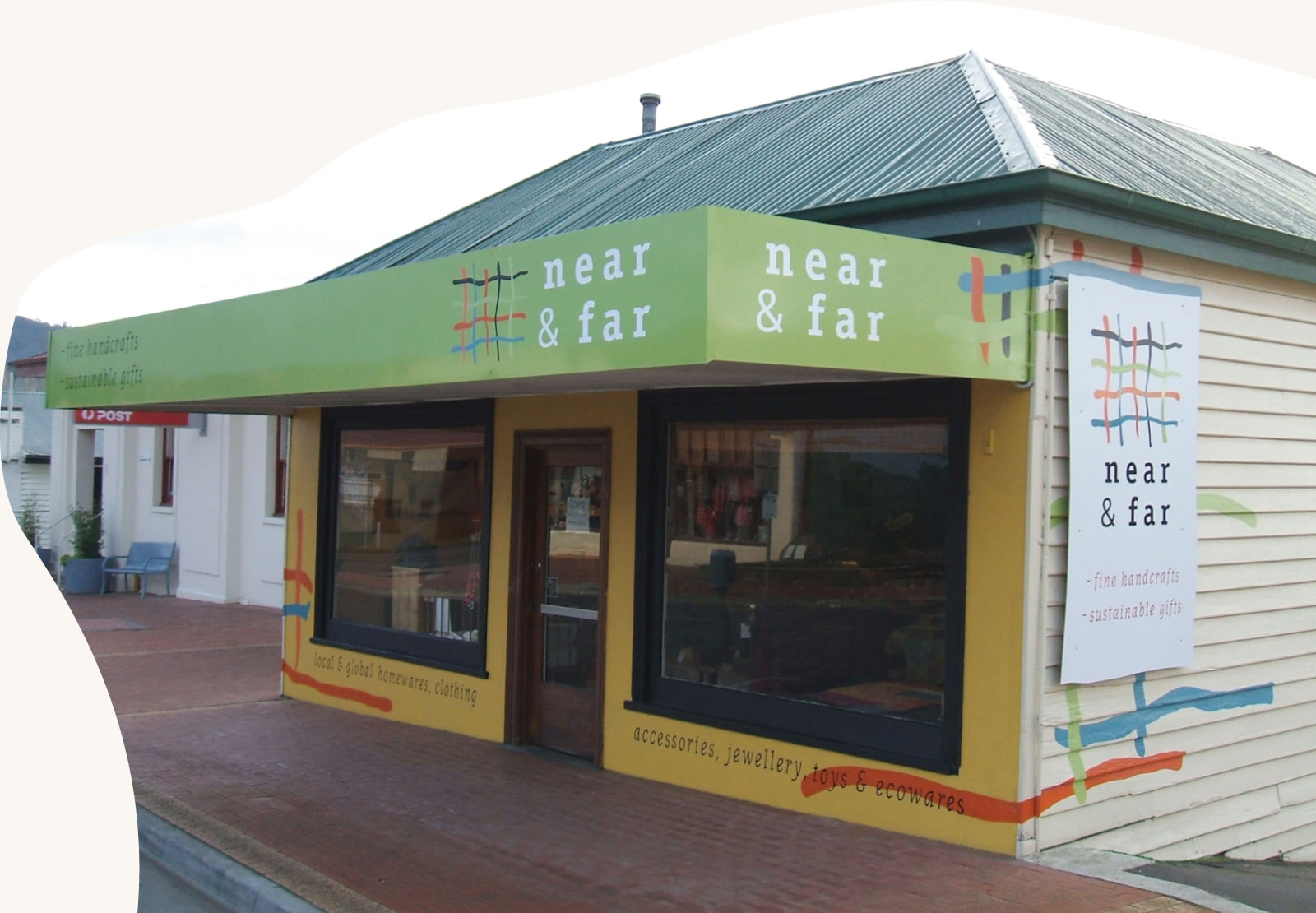 Near and Far shopfront at 30 Mary Street, Cygnet Tasmania 7112